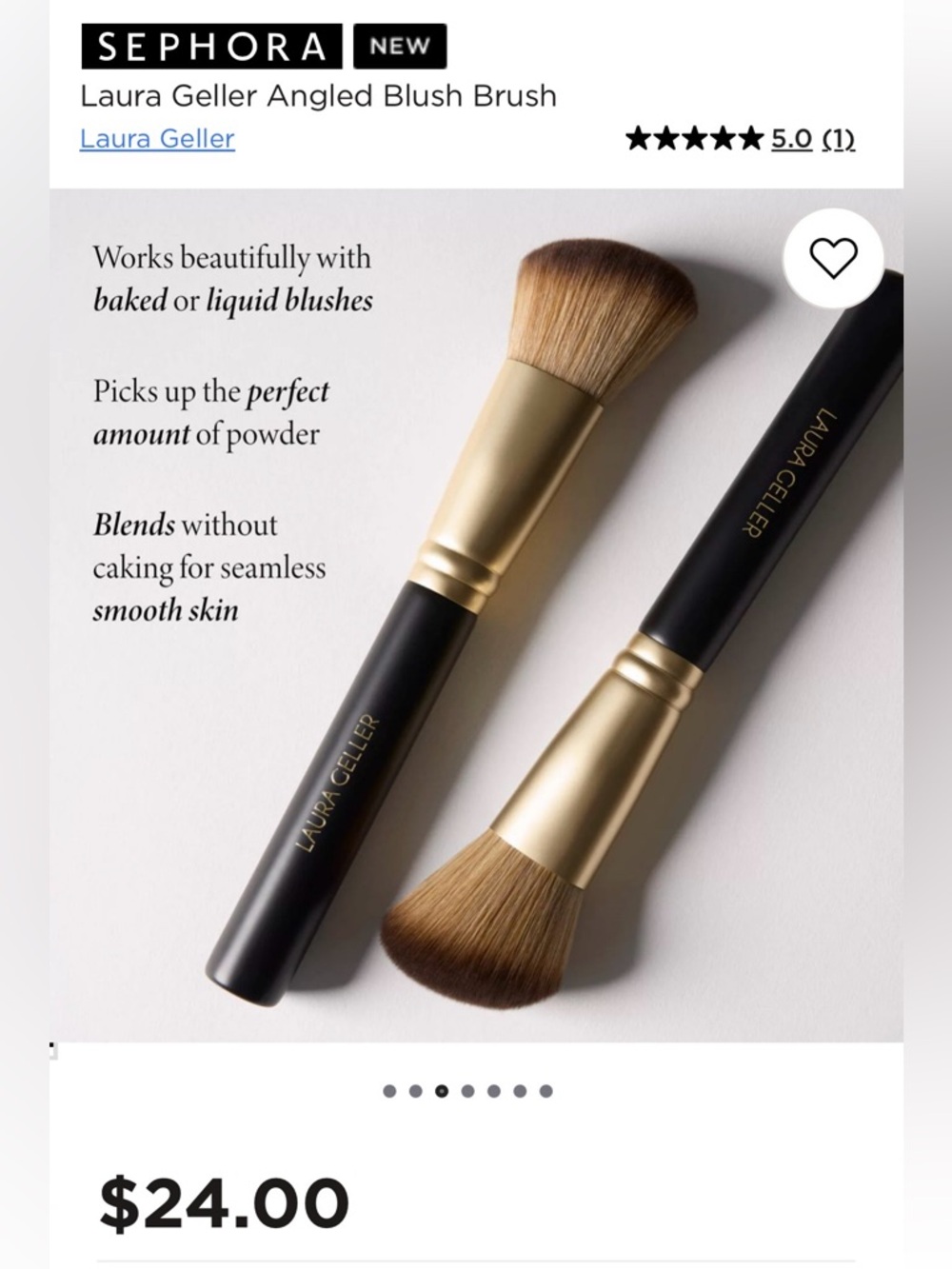 Laura Geller Black & Gold Angled Blush Brush - Picture 4 of 12